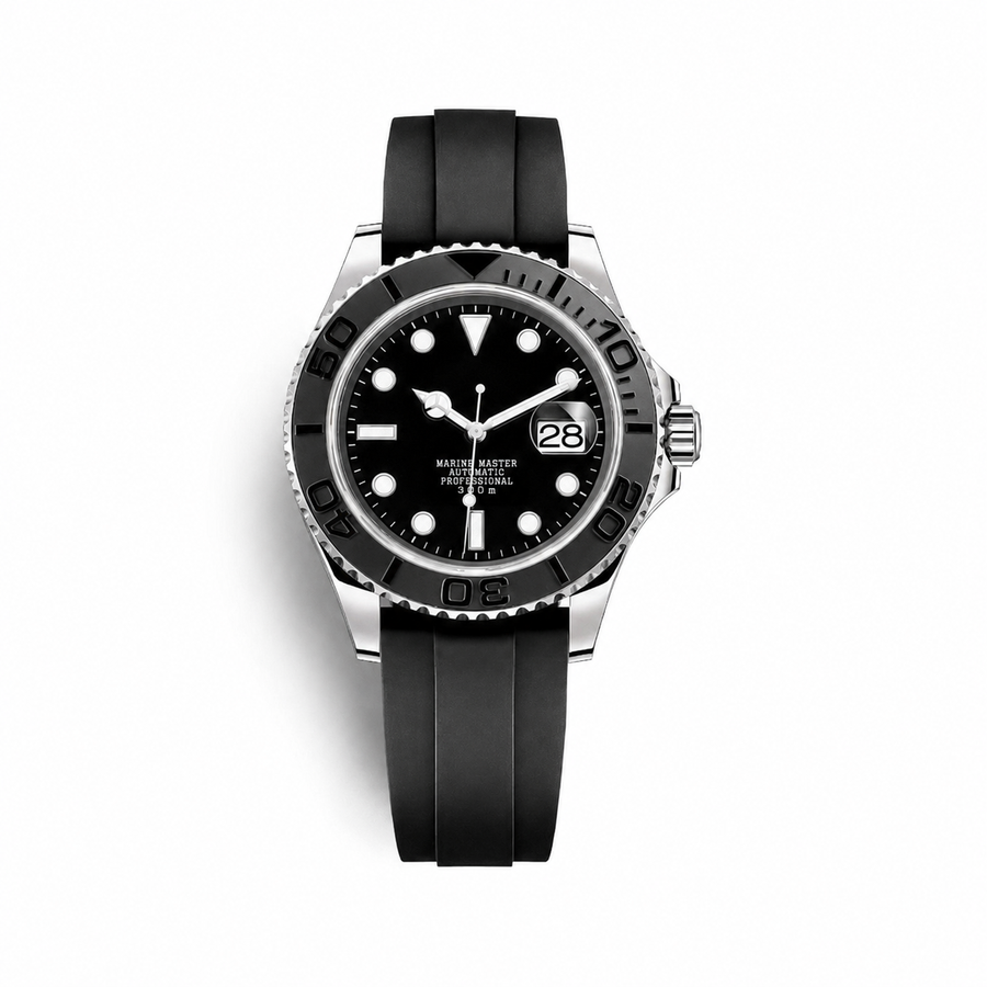 Yacht Master Silver Oysterflex