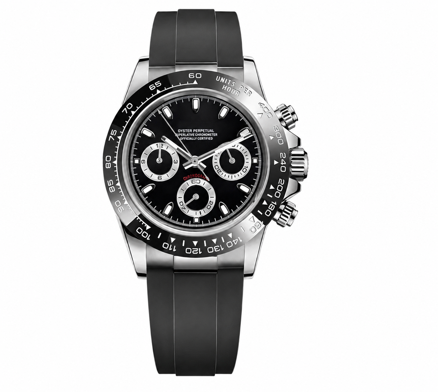 Daytona Black & Silver Oysterflex